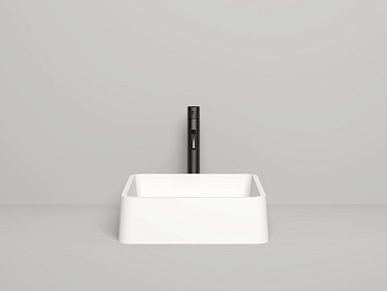 Раковина из искусственного камня Salini GLORIA 1102202M 42х42 накладная цвет белый без отверстий под смеситель